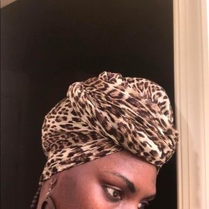 Animal print head wraps 72x22 inches